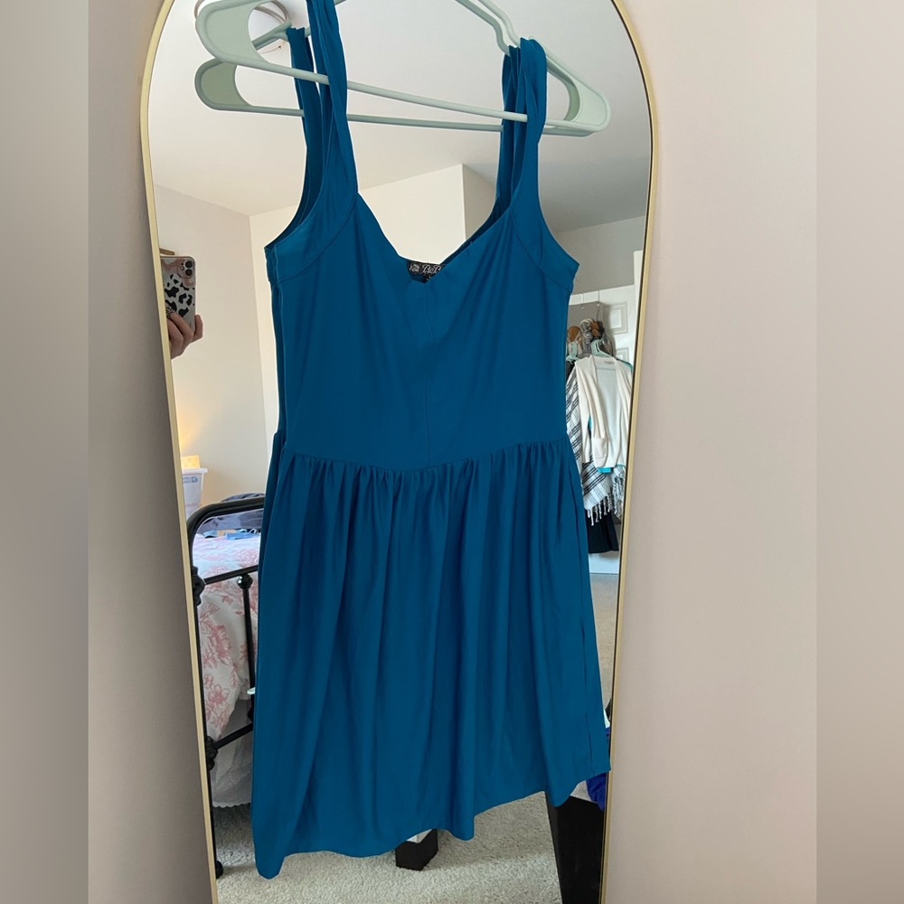 BeBop Teal Sleeveless Midi Dress